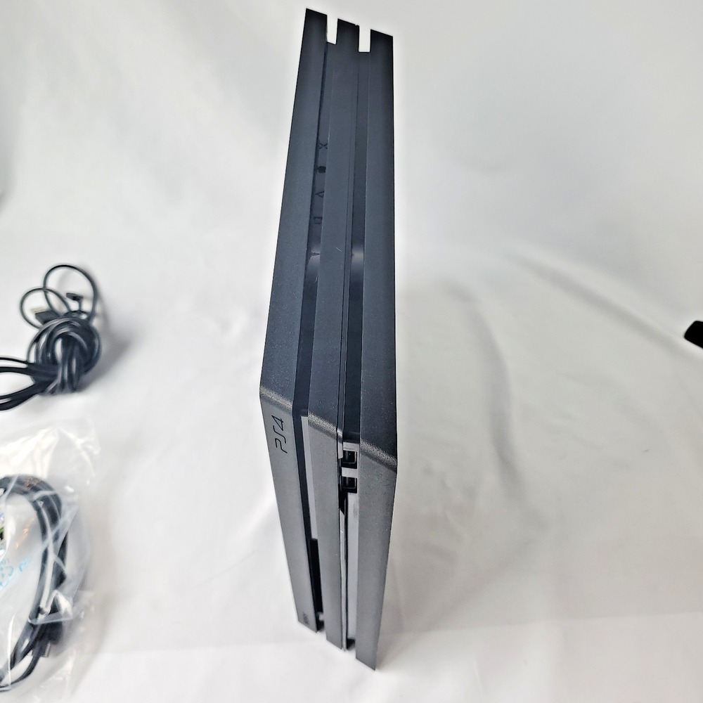 Sony PlayStation 4 Pro Console Black Tested With Controller and Cables - Picture 8 of 10
